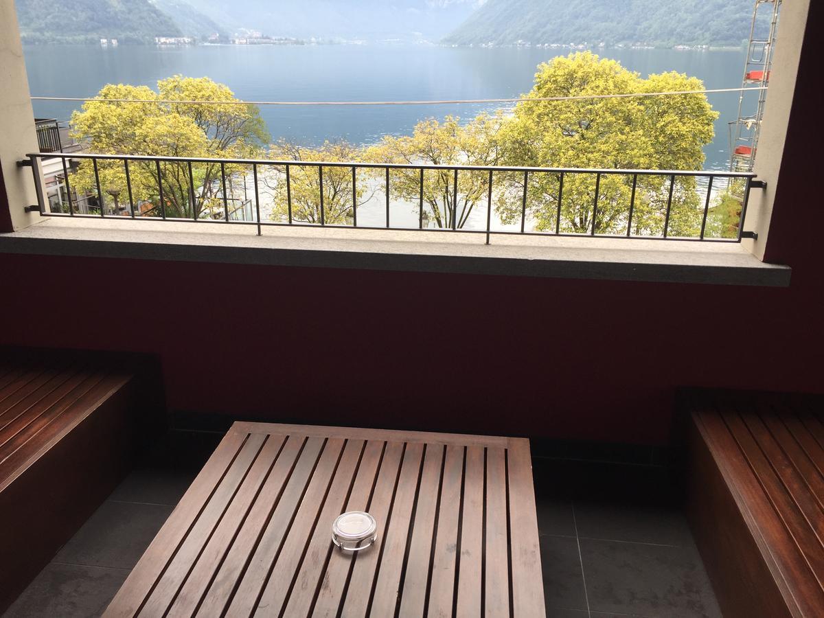 Le Suites Al Lago Melide Exterior foto